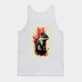 Chipmunk Ink Painting Tank Top